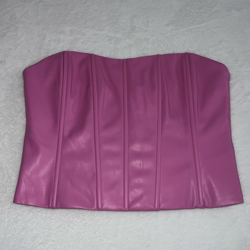 Meshki pink corset tube top size S